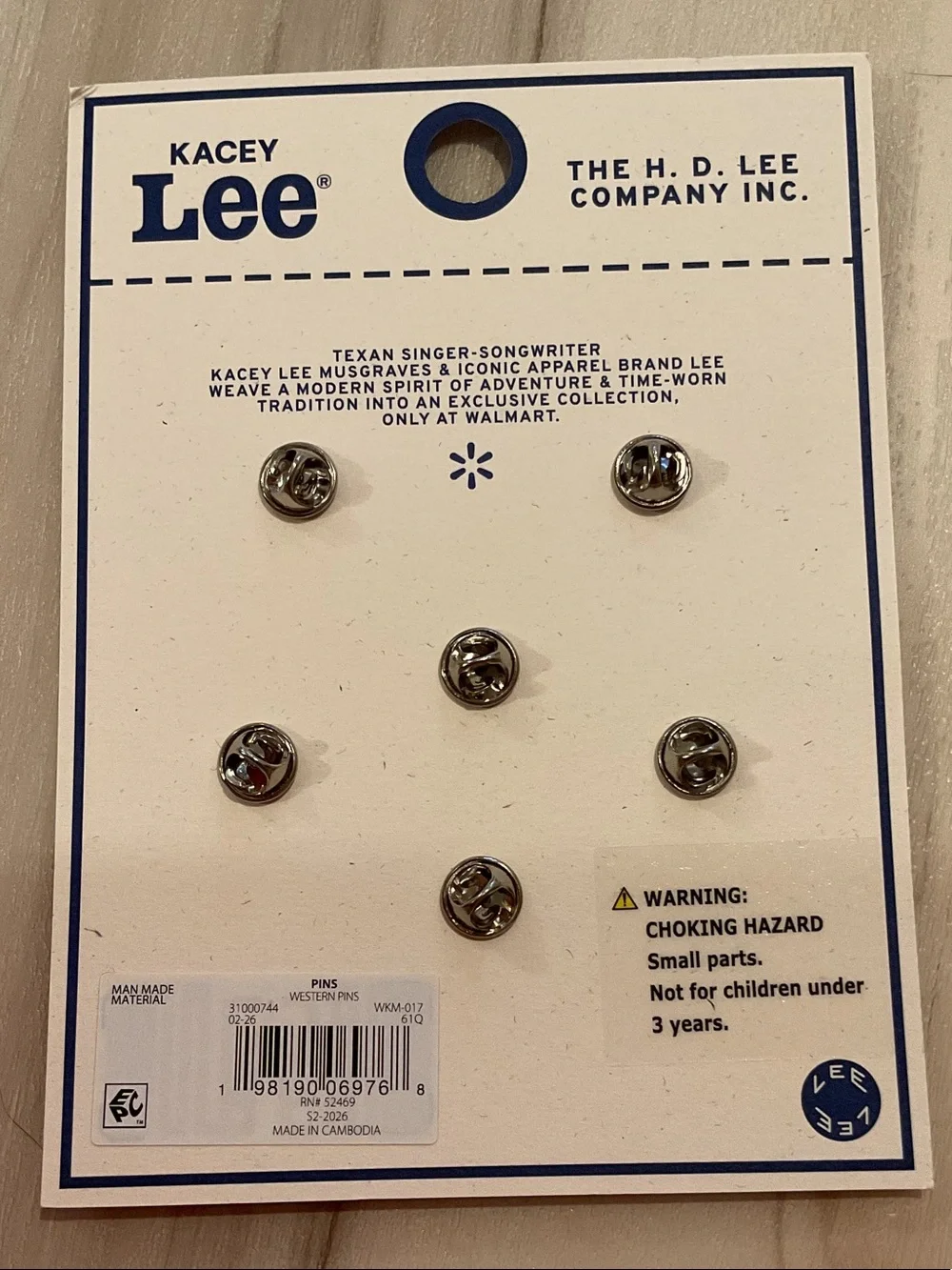 Lee Kids Enamel Pin Set - Purple, Red, Blue, Brown, Teal
